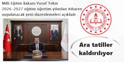 Ara Tatiller Kaldırılıyor, Öğrencilere Uzun Yaz Tatili Geliyor